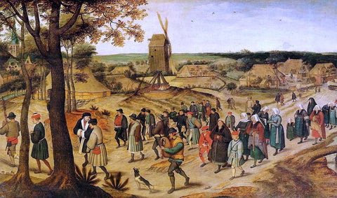  The Younger Pieter Bruegel The Wedding Procession - Hand Painted Oil Painting