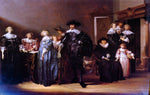  Pieter Codde A Portrait Of THe Family Twent In An Interior - Hand Painted Oil Painting