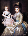  Ralph Earl Mrs. William Taylor and Son Daniel - Hand Painted Oil Painting