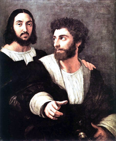  Raphael Double Portrait - Hand Painted Oil Painting