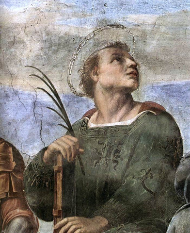  Raphael La Disputa (detail 5) (Stanza della Segnatura) - Hand Painted Oil Painting