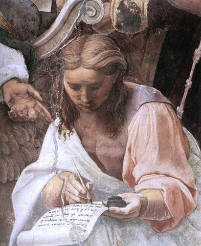  Raphael La Disputa (detail 7) (Stanza della Segnatura) - Hand Painted Oil Painting
