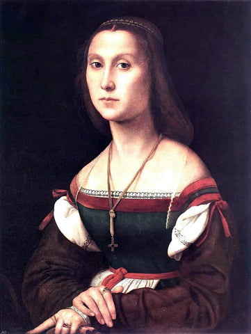  Raphael Portrait of a Woman (La Muta) - Hand Painted Oil Painting