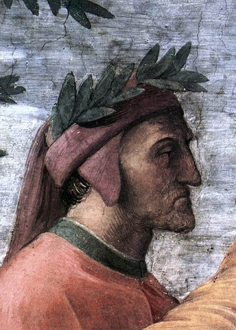  Raphael The Parnassus (detail 8) (Stanza della Segnatura) - Hand Painted Oil Painting
