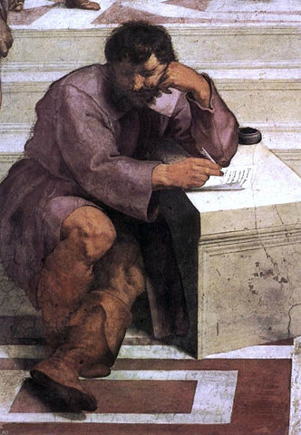  Raphael The School of Athens (detail 2) (Stanza della Segnatura) - Hand Painted Oil Painting