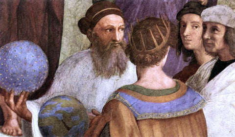  Raphael The School of Athens (detail 7) (Stanza della Segnatura) - Hand Painted Oil Painting