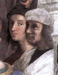  Raphael The School of Athens (detail 8) (Stanza della Segnatura) - Hand Painted Oil Painting