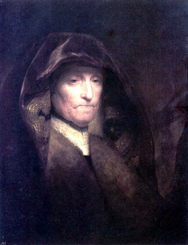  Rembrandt Van Rijn A Bust of an Old Woman (also known as The Artist's Mother) - Hand Painted Oil Painting