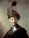  Rembrandt Van Rijn An Officer - Hand Painted Oil Painting