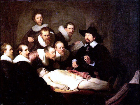  Rembrandt Van Rijn Anatomy of Doctor Nicolaes Tulp - Hand Painted Oil Painting