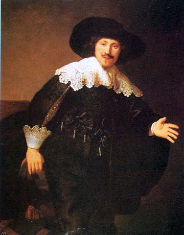  Rembrandt Van Rijn Man Standing Up - Hand Painted Oil Painting