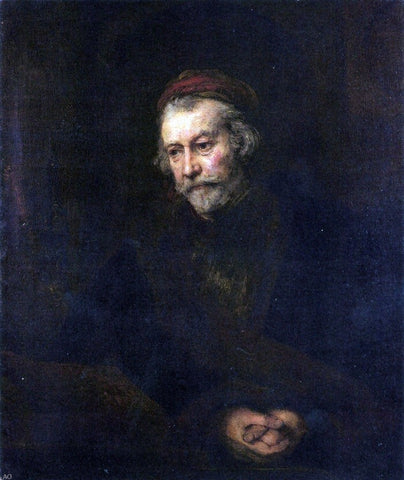  Rembrandt Van Rijn Old Man Dressed as Saint Paul - Hand Painted Oil Painting