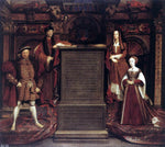  Remigius Van Leemput Henry VII, Elizabeth of York, Henry VIII, and Jane Seymour - Hand Painted Oil Painting