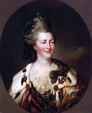  Richard Brompton Portrait of Catherine II - Hand Painted Oil Painting