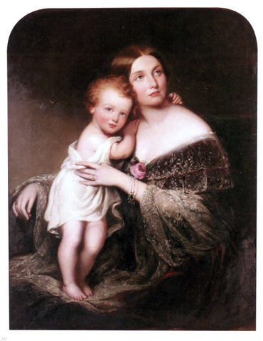  Richard Buckner Portrait of Princess Marie Baden, Duchess of Hamilton - Hand Painted Oil Painting
