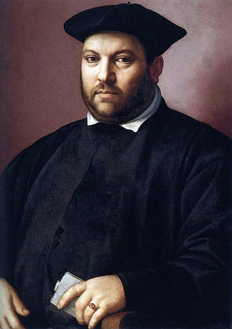  Ridolfo Ghirlandaio Portrait of a Gentleman - Hand Painted Oil Painting