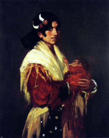  Robert Henri Gypsy Mother (Maria y Consuelo) - Hand Painted Oil Painting