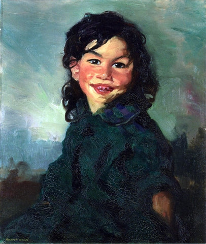  Robert Henri Laughing Gypsy Girl - Hand Painted Oil Painting