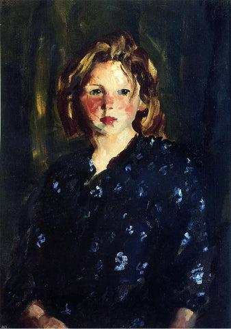  Robert Henri Portrait of a Young Girl - Hand Painted Oil Painting