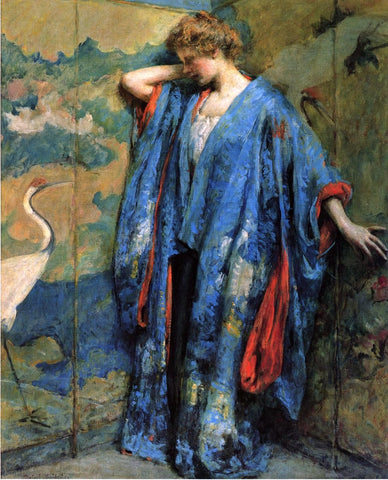  Robert Lewis Reid Blue and Yellow - Hand Painted Oil Painting