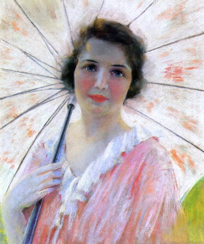  Robert Lewis Reid Lady with a Parasol - Hand Painted Oil Painting