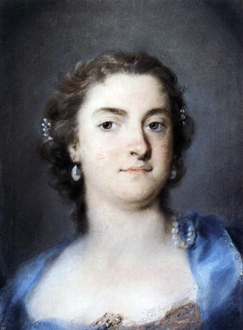  Rosalba Carriera Portrait of Faustina Bordoni Hasse - Hand Painted Oil Painting