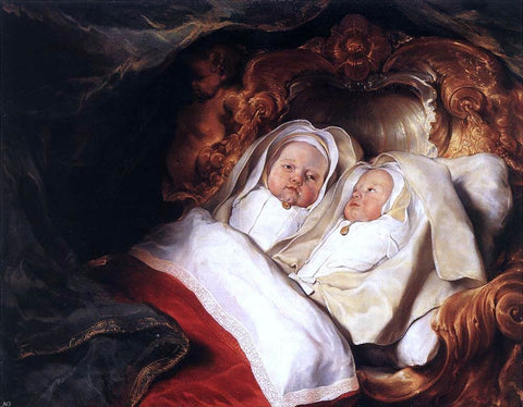  Salomon De Bray The Twins Clara and Aelbert de Bray - Hand Painted Oil Painting