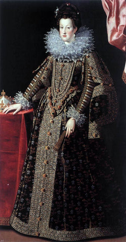  Santi Di Tito Portrait of Maria de' Medici - Hand Painted Oil Painting