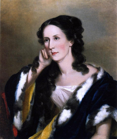  Sarah Miriam Peale Mrs. Charles Ridgely Carroll (Rebecca Ann Pue) - Hand Painted Oil Painting