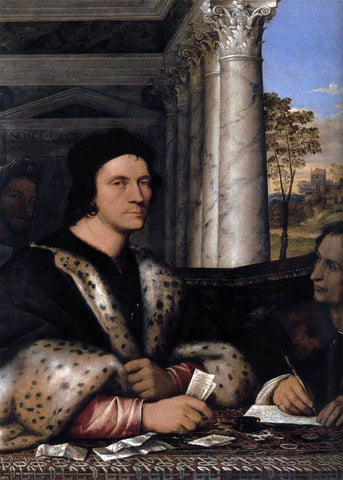  Sebastiano Del Piombo Portrait of Ferry Carondelet and his Secretaries - Hand Painted Oil Painting