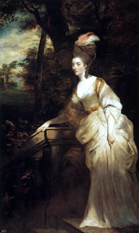  Sir Joshua Reynolds Georgiana, Duchess of Devonshire - Hand Painted Oil Painting
