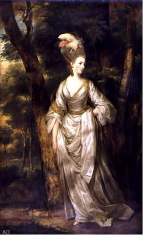  Sir Joshua Reynolds Mrs Elizabeth Carnac - Hand Painted Oil Painting