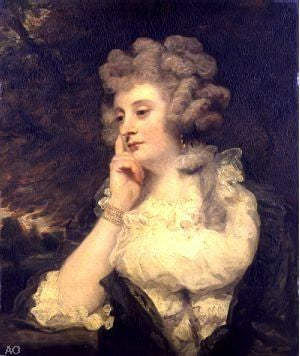  Sir Joshua Reynolds Mrs. Jane Braddyll - Hand Painted Oil Painting