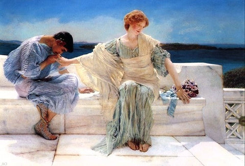  Sir Lawrence Alma-Tadema Ask Me No More - Hand Painted Oil Painting