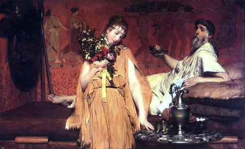  Sir Lawrence Alma-Tadema Between Hope and Fear - Hand Painted Oil Painting
