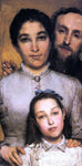  Sir Lawrence Alma-Tadema Portrait of Aime-Jules Dalou, His Wife and Daughter - Hand Painted Oil Painting