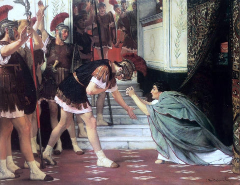  Sir Lawrence Alma-Tadema Proclaiming Claudius Emperor - Hand Painted Oil Painting