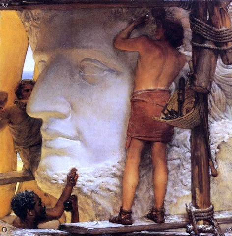  Sir Lawrence Alma-Tadema Sculptors in Ancient Rome - Hand Painted Oil Painting