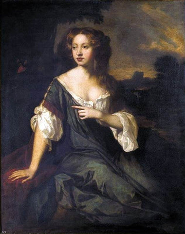  Sir Peter Lely Portrait of Lucy Brydges - Hand Painted Oil Painting