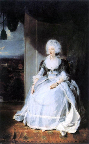  Sir Thomas Lawrence Queen Charlotte - Hand Painted Oil Painting