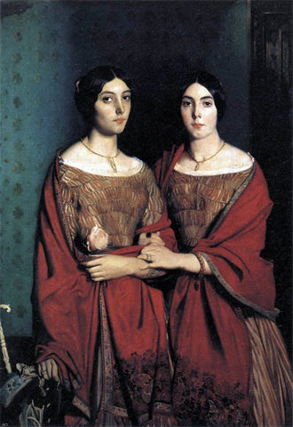  Theodore Chasseriau The Artist's Sisters - Hand Painted Oil Painting