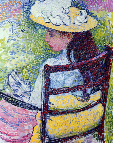  Theo Van Rysselberghe Portrait of Jeanne Pissarro - Hand Painted Oil Painting