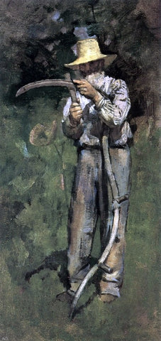  Theodore Robinson Man with Sythe - Hand Painted Oil Painting