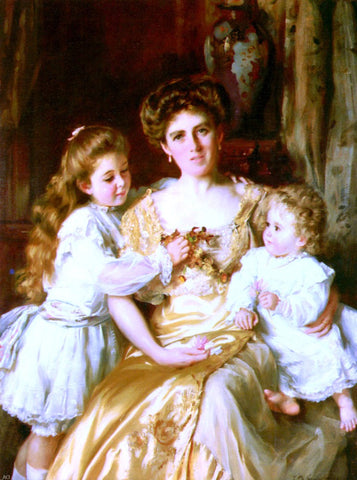  Thomas Benjamin Kennington A Mother's Love - Hand Painted Oil Painting