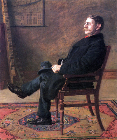  Thomas Eakins Frank Jay St. John - Hand Painted Oil Painting