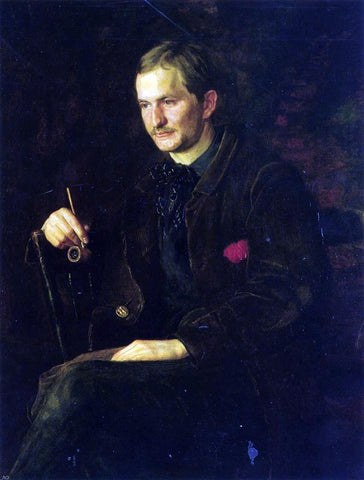  Thomas Eakins The Art Student (also known as Portrait of James Wright) - Hand Painted Oil Painting