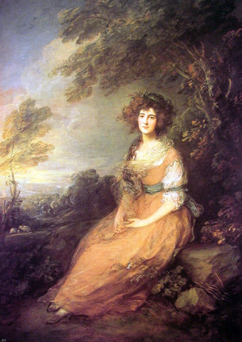  Thomas Gainsborough Mrs Sheridan - Hand Painted Oil Painting