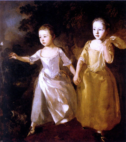  Thomas Gainsborough Painter's Daughters - Hand Painted Oil Painting