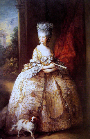  Thomas Gainsborough Queen Charlotte - Hand Painted Oil Painting