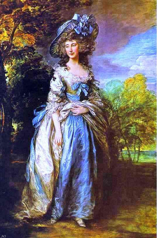  Thomas Gainsborough Sophia Charlotte, Lady Sheffield - Hand Painted Oil Painting